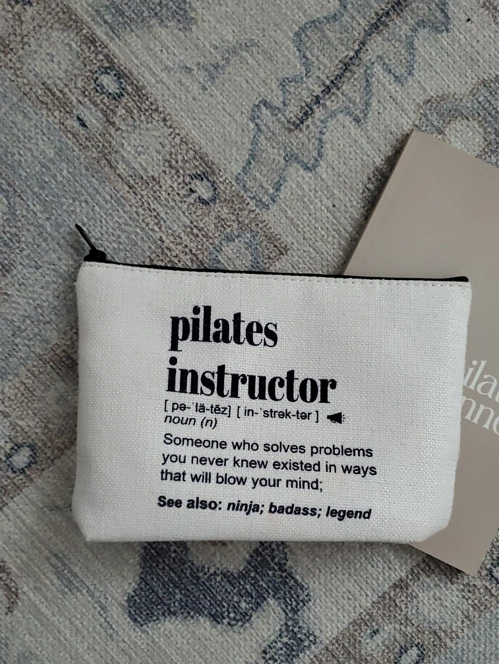 Pilates Instructor Gift Set Class Planner And Zip Pouch
